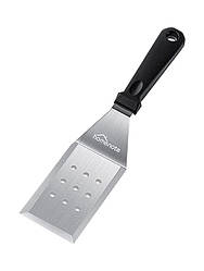 Лопатка шпатель для гриля кондитерський металевий з пластиковою ручкою з отворами 29,5 см