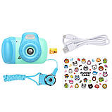 Камера для дітей DV201 Dual lens children camera Blue, фото 3