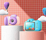 Камера для дітей DV201 Dual lens children camera Blue, фото 4