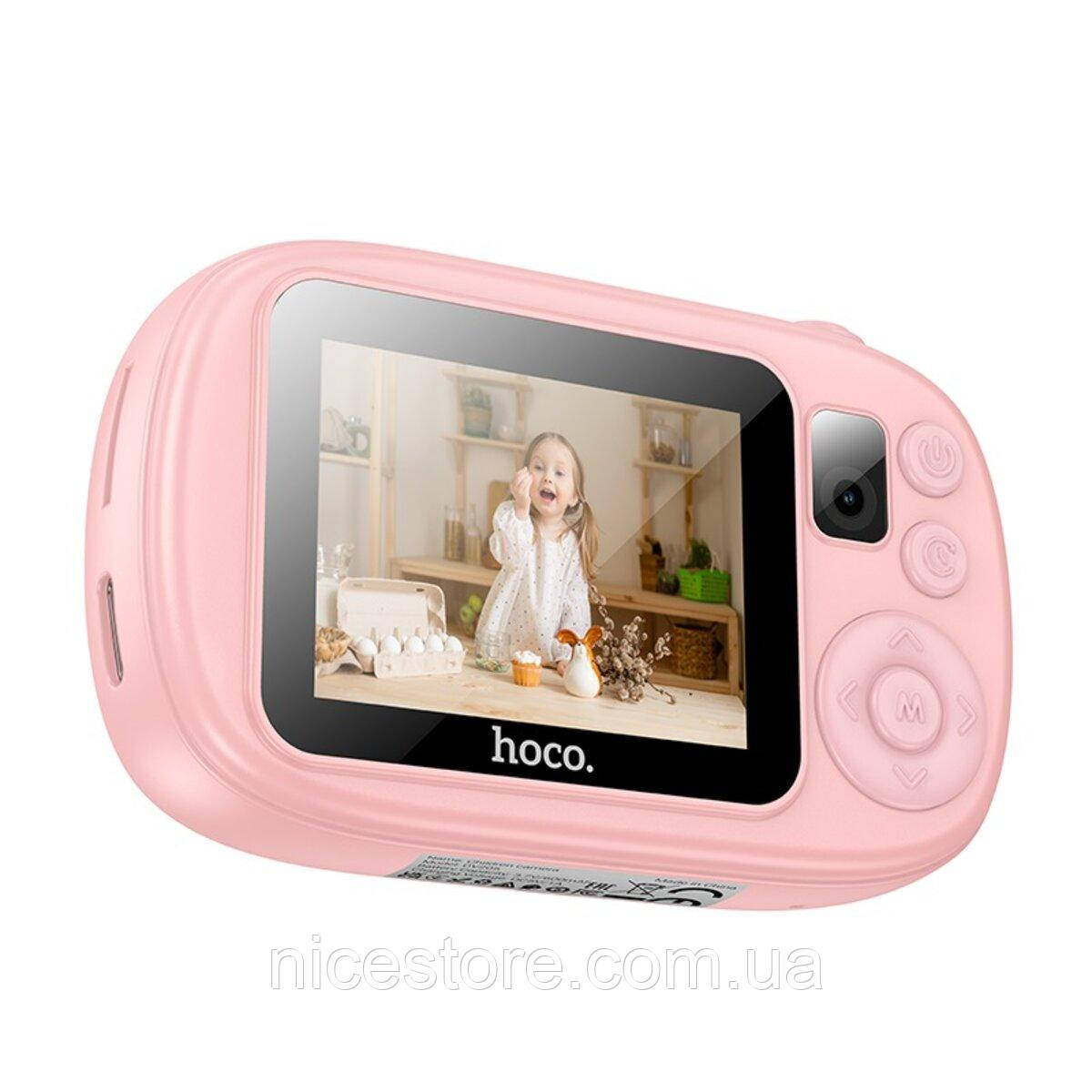 Камера для дітей HOCO DV205 Dual-camera children camera Pink, фото 1