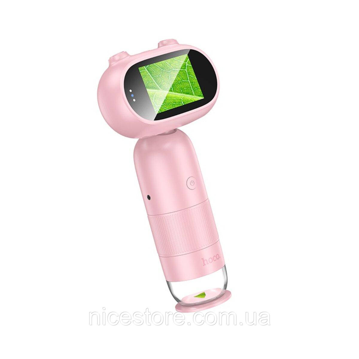 Дитячий мікроскоп HOCO DV206 Children microscope Pink, фото 1
