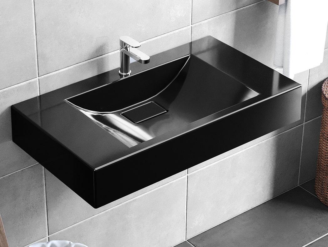 Раковина, Умивальник підвісний Luxor Roco 80 Black