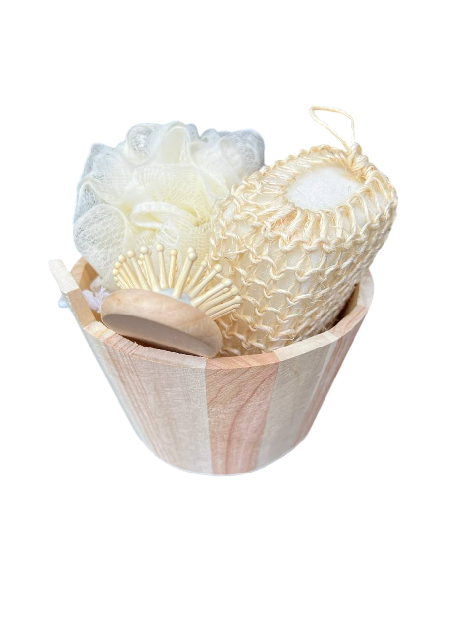 Подарунковий лазневий набір у дерев'яному відерці (80)