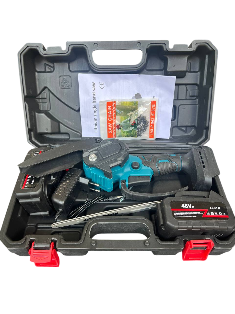 Акумуляторна мініпила 6" 48 V з кейсом і 2 АКБ (10)