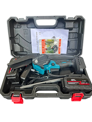 Акумуляторна мініпила 6" 48 V з кейсом і 2 АКБ (10), фото 1