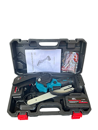 Акумуляторна мініпила 8" 48 V з кейсом і 2 АКБ (10), фото 1