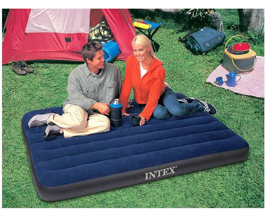 Надувной матрас Intex Classic Downy  1,52m х 2,03m х 25cm (3), фото 2