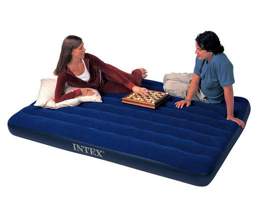 Надувной матрас Intex Classic Downy  1,52m х 2,03m х 25cm (3), фото 3
