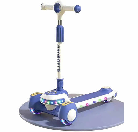 Дитячий триколісний самокат SCOOTER з LED-підсвіткою (8), фото 1