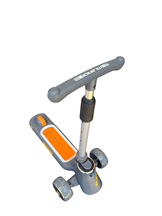 Дитячий триколісний самокат MUFAQI із сидінням і регульованою ручкою (6), фото 1