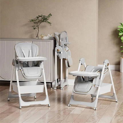 Дитячий складаний стільчик для годування трансформер, фото 1