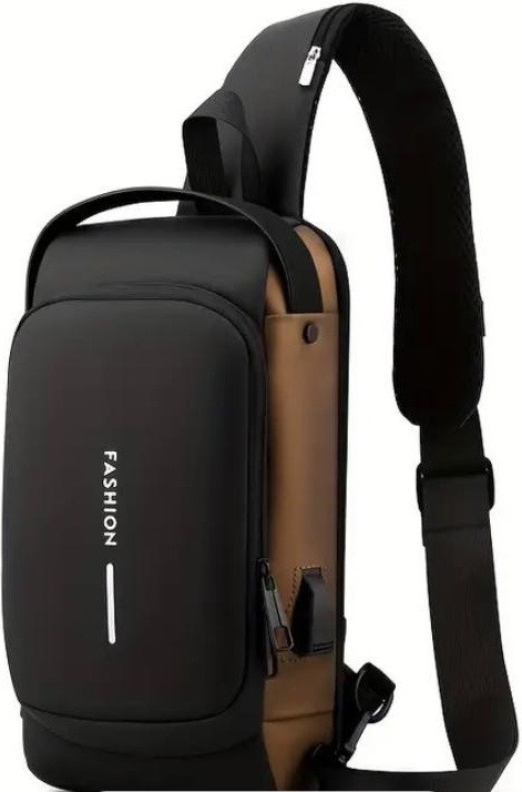 Міський чоловічий однолямовий рюкзак-сумка через плече (100)