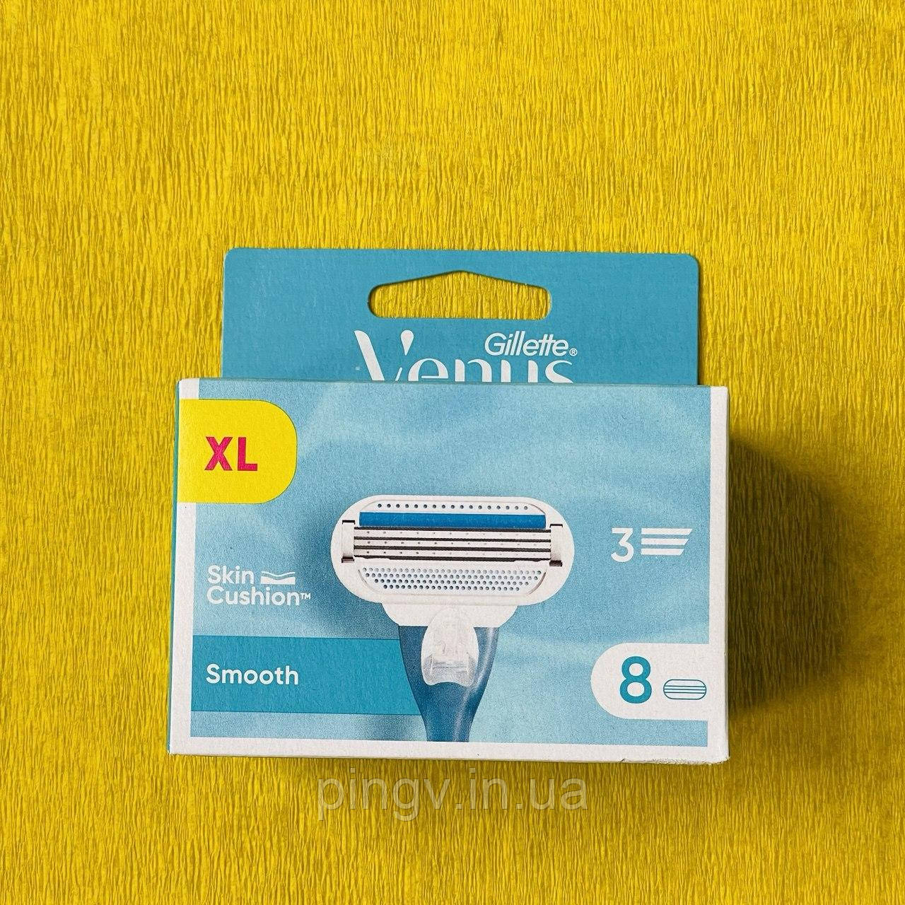 Змінні леза Gillette Venus Smooth Skin Cushion, 8 шт, фото 1
