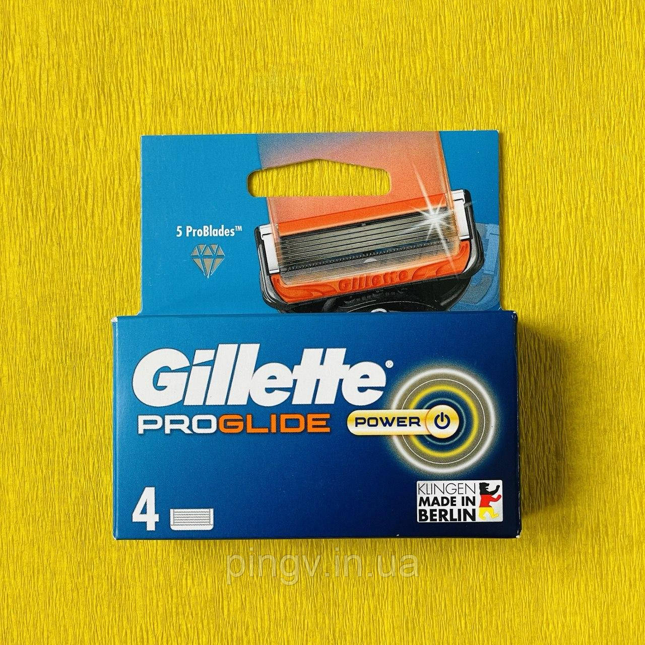 Змінні картриджі Gillette ProGlide Power, 4 шт, фото 1