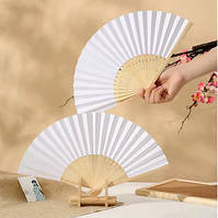 Віяло паперове з дерев'яною основою