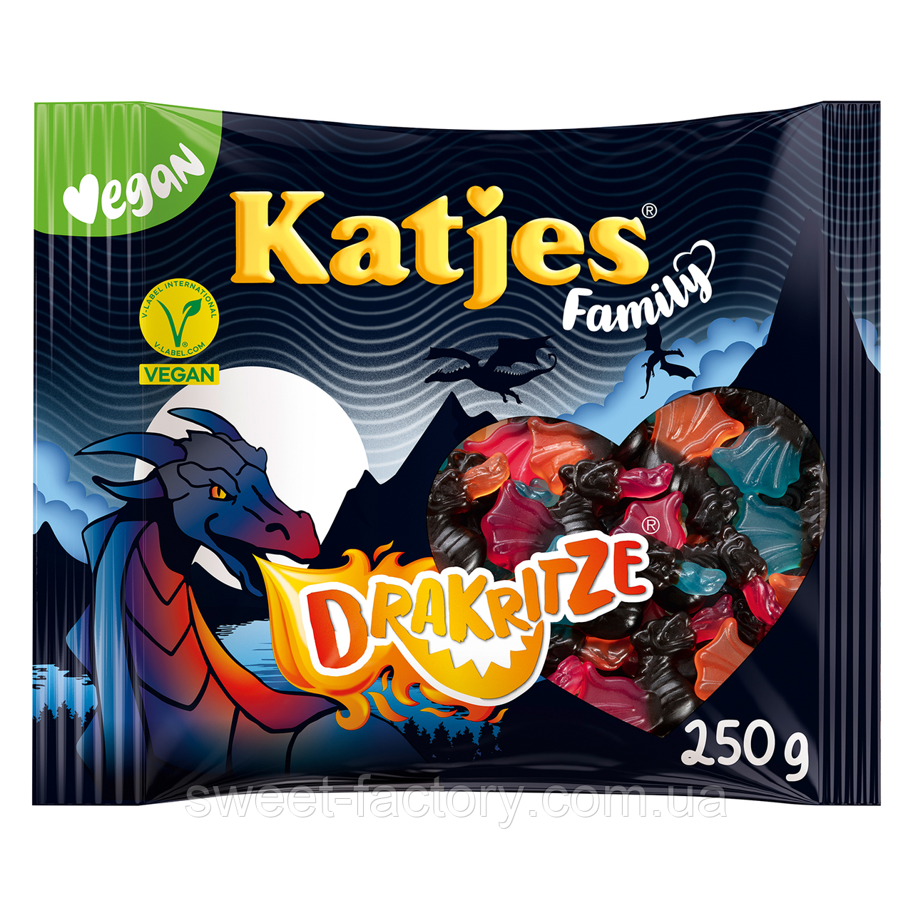 Цукерки желейні Katjes Family Drakritze 250g, фото 1