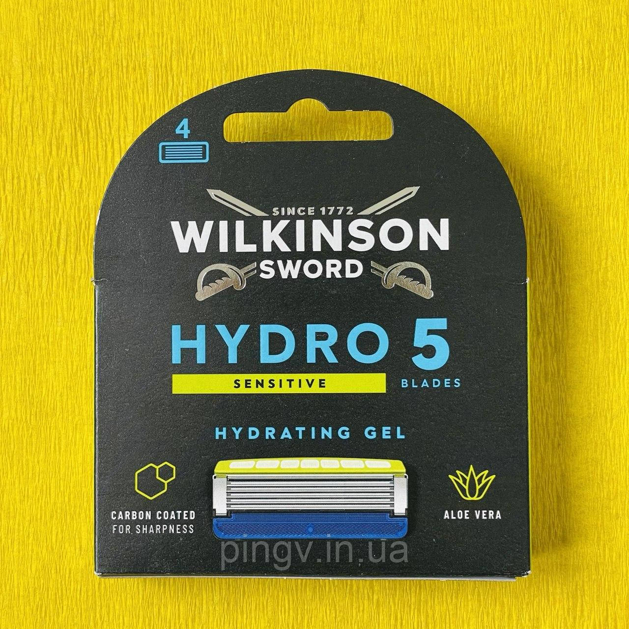 Змінні леза Wilkinson Sword Hydro 5 Sensitive 4 шт., фото 1
