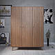 Дерев’яна тридверна шафа "Ліон" повністю з натурального дуба, фурнітура BLUM, фото 3