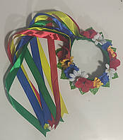 Дитячий український віночок із стрічками "Стрічечка"