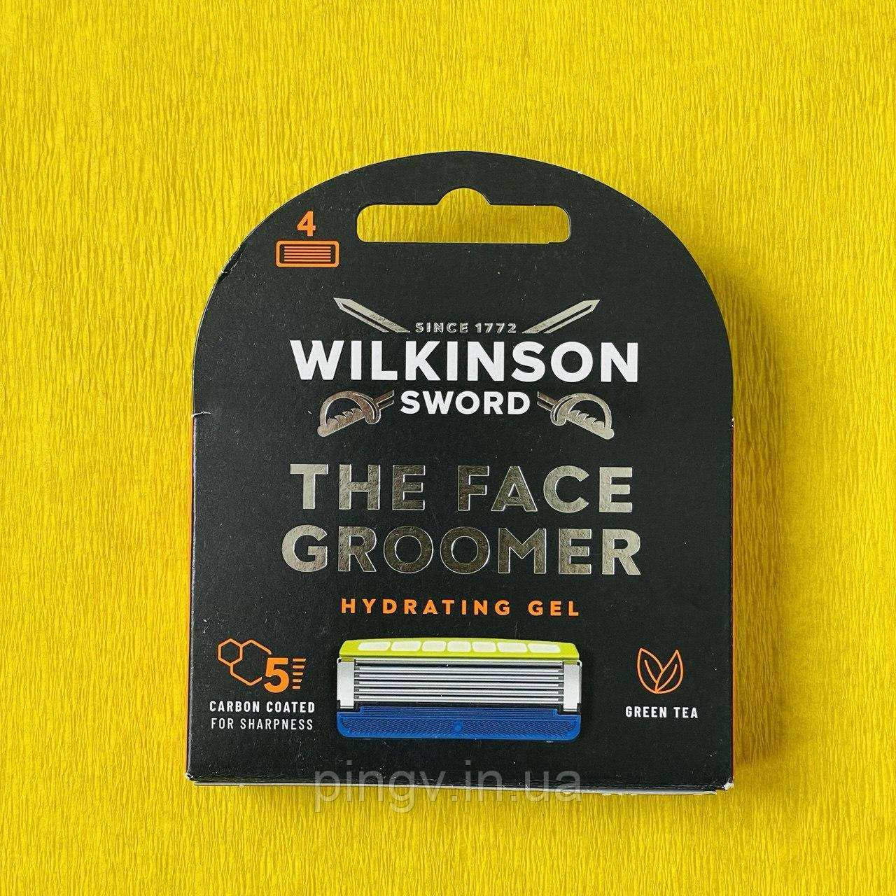 Змінні леза Wilkinson Sword The Face Groomer Hydrating Gel 4 шт., фото 1