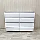 Великий комод для речей білий на 8 ящиків Капрі К-407, фото 6
