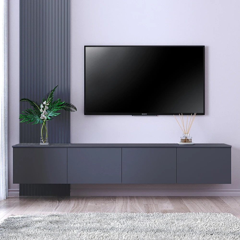 Сучасна підвісна тумба (200 см х 33 см х 35 см) TV Капрі К-504, фото 1