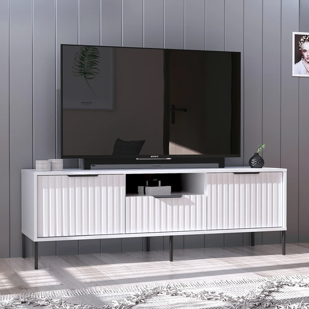 Тумба для вітальні на ніжках під ТВ 150 см МДФ Атланта А-01, фото 1