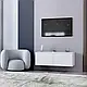 Навісна тумба для вітальні під ТВ 100 см Саванна ТВ К-509 фасади без ручок МДФ, фото 2
