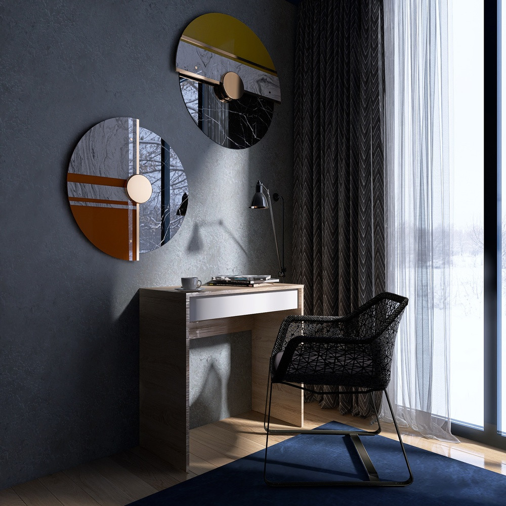 Стіл письмовий Міні з висувною шухлядою Еверест Сіті-750 75,2х38х74,6 см Дуб сонома/Білий (DTM-071106), фото 1