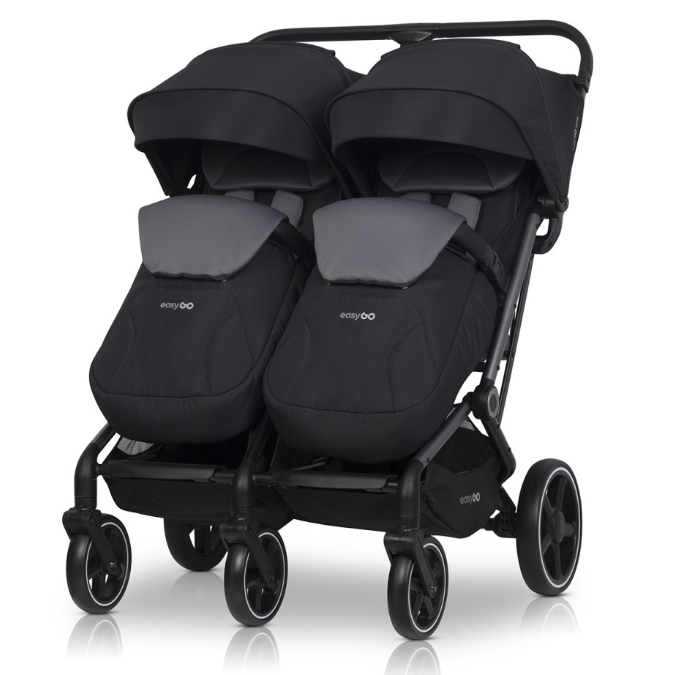 Коляска для двійнят Easy-Go Echo 2024 чорний