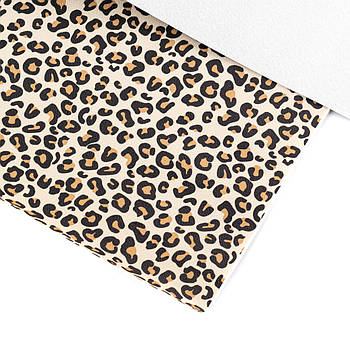 Екошкіра Шкірозамінник з принтом Леопард 22*30см МSH001