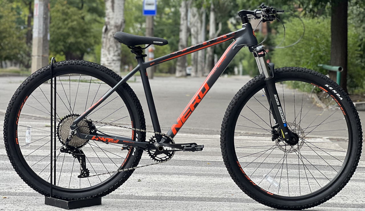 Велосипед гірський спортивний 29" Corso Nero NR-29604 сіро-помаранчевий на зріст 172-180 см, фото 1
