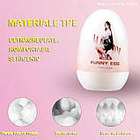 Яйце мастурбатор Funny Egg рот, фото 3
