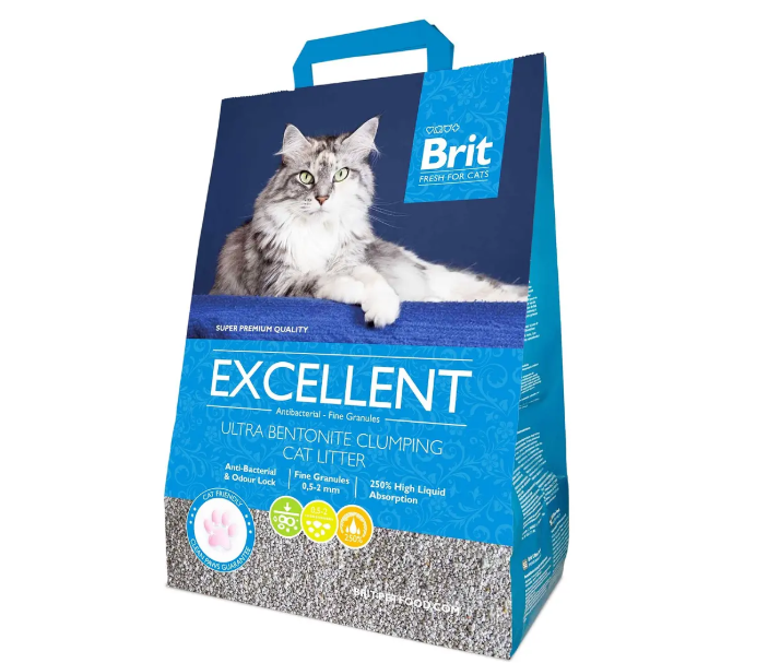 Наповнювач Brit Fresh Excellent для котячого туалету бензонітовий, 5 кг, фото 1