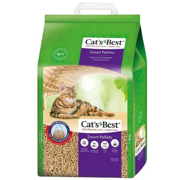 Наповнювач Cat's Best Smart Pellets для довгошерстих кішок деревний 20 л/10 кг, фото 1