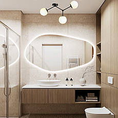 Стельова люстра чорна на 3 лампи (52-9820-3 BK+WH), фото 3