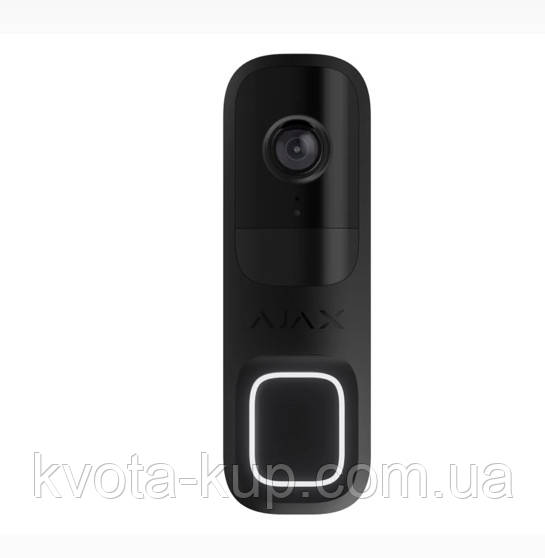 Відеодзвінок Ajax Doorbell Black, фото 1