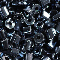 Бісер чеський Preciosa Рубка перлиновий ірис 49102 калібр 10/0 Мокрий асфальт Упаковка 5 грам