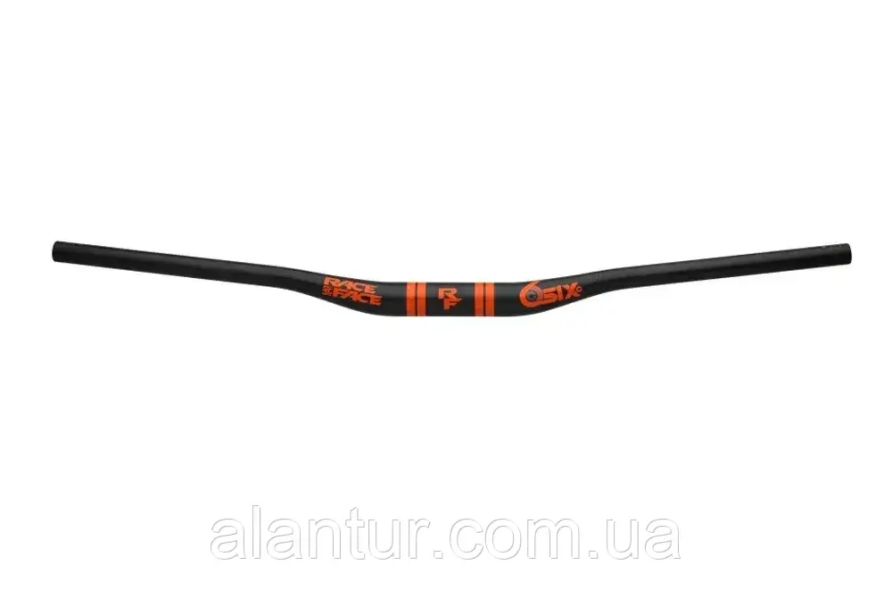 Руль RaceFace SIXC 35 Carbon 820 мм, 20 мм підйом, Fox Orange для Гравіті та Е-Байку, фото 1