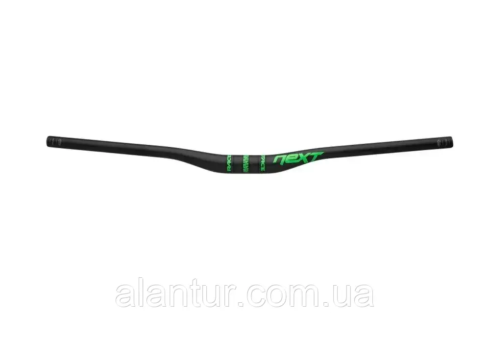 Руль RaceFace NEXT 35 Carbon 760mm 20mm підйом, легкий та міцний, зелений, фото 1