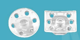 Кнопка лінгвальна прозора перфорована, фото 2