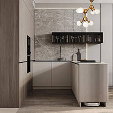 Люстра бронзова "Молекула" на 7 ламп (52-9817-7 BRZ+WH), фото 3