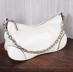 Сумка клатч на блискавці, колір білий