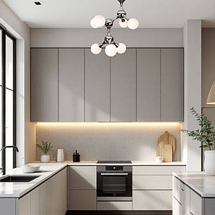 Люстра хром "Молекула" на 7 ламп (52-9817-7 CR+WH), фото 2