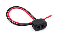 Type-C разъем мама с кабелем 2pin, конектор, гнездо