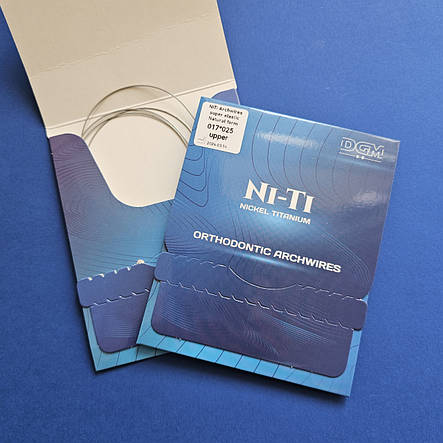 Дуга NiTi нікель-титанова прямокутна, DGM, 16*25, Низ, фото 2