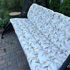 Подушки / м'яка основа для гойдалки "Дубай"  (стьобані, двосторонні) "Подих лісу"