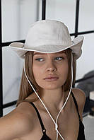 Панама ковбойка літня D.Hats колір молочний