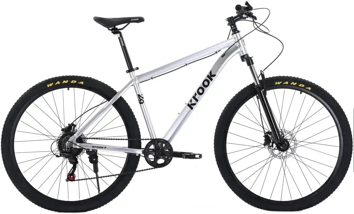 Велосипед 29" Krook 29 2025 сріблястий