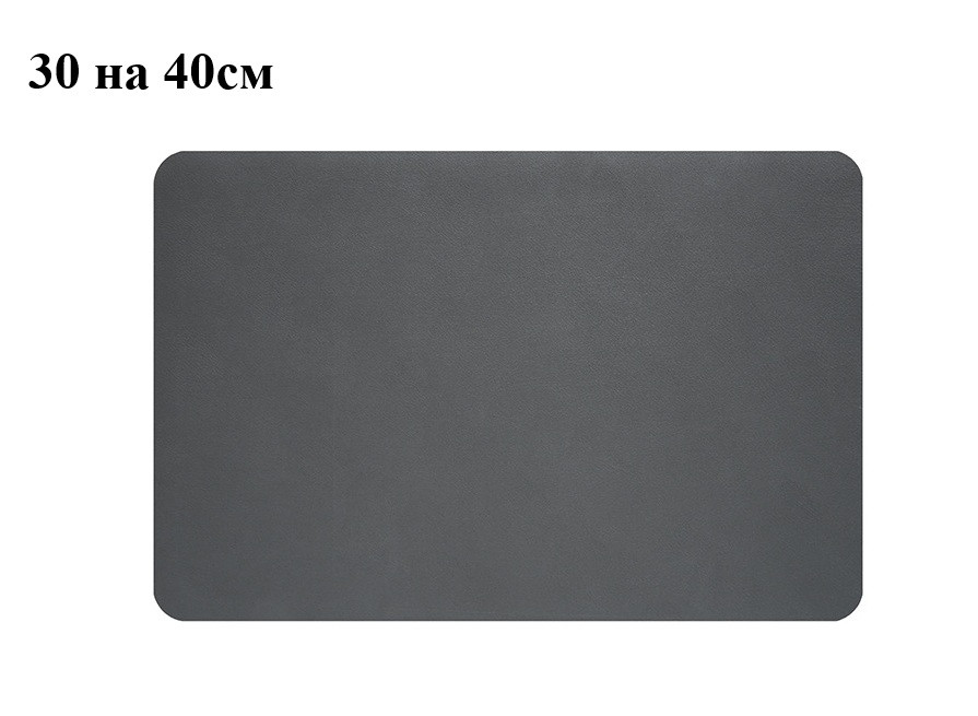 Килимок для сушіння посуду, що протиковзає 30×40 см сірий. Тканинна сушарка для посуду вологопоглинаюча, фото 1